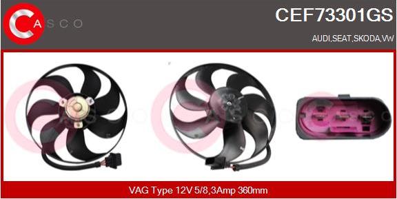 Casco CEF73301GS - Ventilators, Motora dzesēšanas sistēma ps1.lv