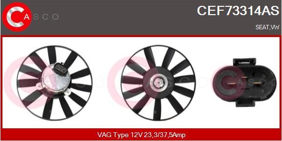 Casco CEF73314AS - Ventilators, Motora dzesēšanas sistēma ps1.lv