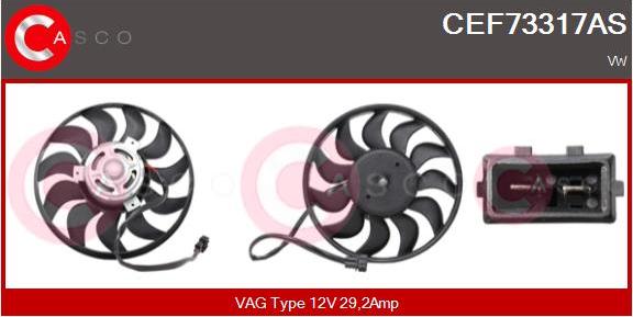 Casco CEF73317AS - Ventilators, Motora dzesēšanas sistēma ps1.lv