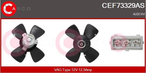 Casco CEF73329AS - Ventilators, Motora dzesēšanas sistēma ps1.lv