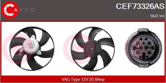 Casco CEF73326AS - Ventilators, Motora dzesēšanas sistēma ps1.lv