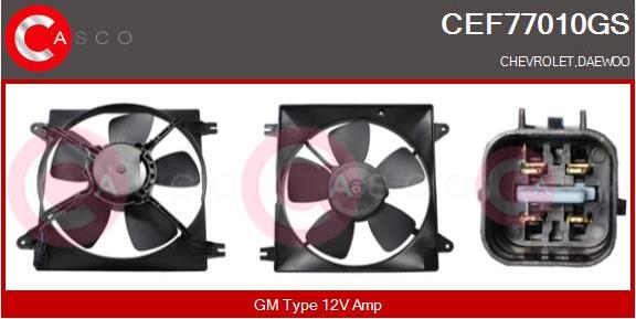 Casco CEF77010GS - Elektromotors, Dzes. sist. radiatora ventilators ps1.lv
