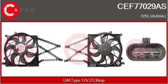 Casco CEF77029AS - Elektromotors, Dzes. sist. radiatora ventilators ps1.lv