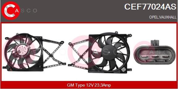 Casco CEF77024AS - Elektromotors, Dzes. sist. radiatora ventilators ps1.lv