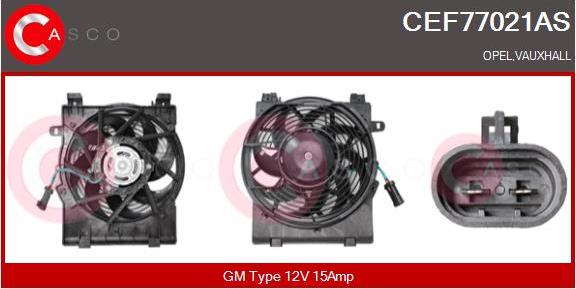 Casco CEF77021AS - Elektromotors, Dzes. sist. radiatora ventilators ps1.lv