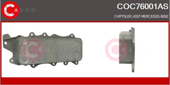 Casco COC76001AS - Eļļas radiators, Motoreļļa ps1.lv