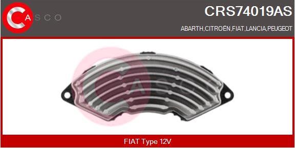 Casco CRS74019AS - Rezistors, Salona ventilators ps1.lv