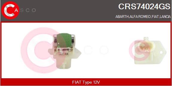 Casco CRS74024GS - Papildus rezistors, Elektromotors-Radiatora ventilators ps1.lv