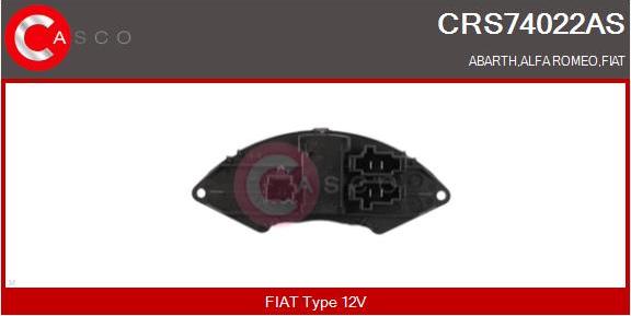 Casco CRS74022AS - Rezistors, Salona ventilators ps1.lv