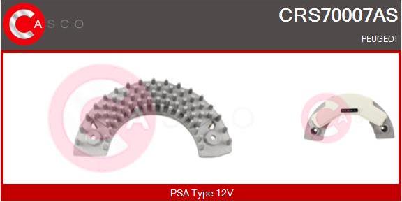 Casco CRS70007AS - Rezistors, Salona ventilators ps1.lv