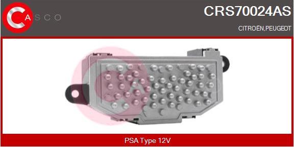 Casco CRS70024AS - Rezistors, Salona ventilators ps1.lv