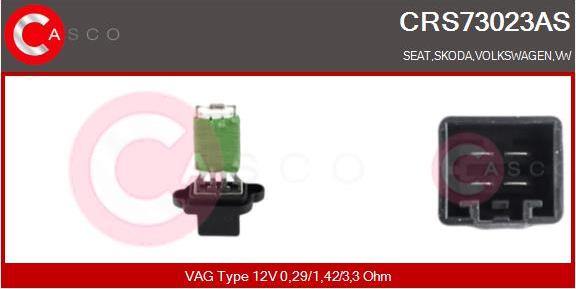 Casco CRS73023AS - Rezistors, Salona ventilators ps1.lv