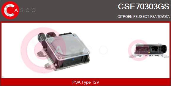 Casco CSE70303GS - Vadības iekārta, Stūres mehānisms ar pastiprinatāju ps1.lv