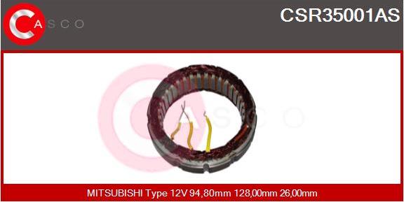 Casco CSR35001AS - Stators, Ģenerators ps1.lv