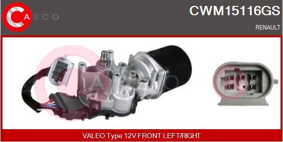 Casco CWM15116GS - Stikla tīrītāju motors ps1.lv