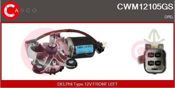 Casco CWM12105GS - Stikla tīrītāju motors ps1.lv