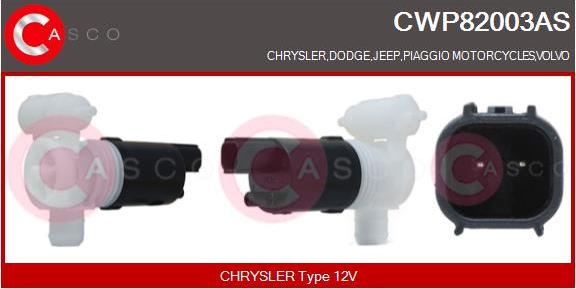 Casco CWP82003AS - Ūdenssūknis, Stiklu tīrīšanas sistēma ps1.lv