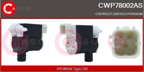 Casco CWP78002AS - Ūdenssūknis, Stiklu tīrīšanas sistēma ps1.lv
