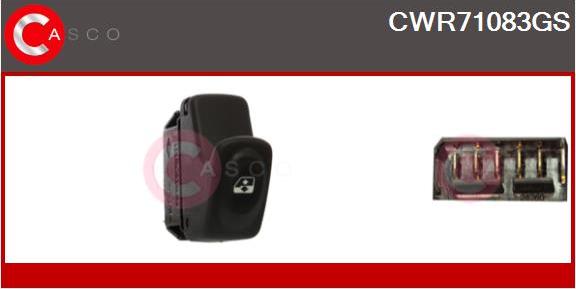 Casco CWR71083GS - Slēdzis, Stikla pacēlājmehānisms ps1.lv