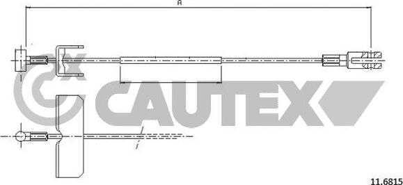 Cautex 761881 - Trose, Stāvbremžu sistēma ps1.lv