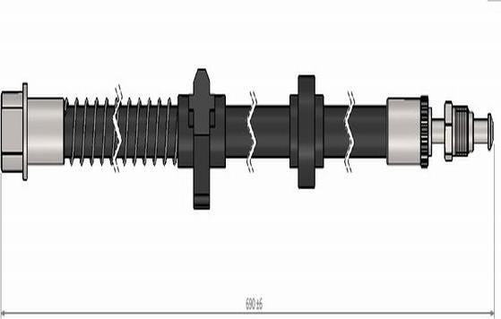 CAVO C900 992A - Bremžu šļūtene ps1.lv