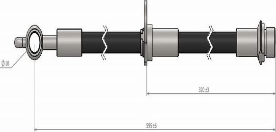 CAVO C900 963A - Bremžu šļūtene ps1.lv