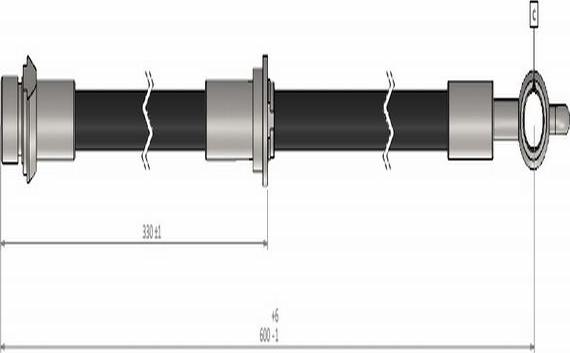 CAVO C900 448A - Bremžu šļūtene ps1.lv