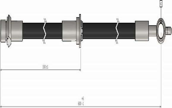 CAVO C900 447A - Bremžu šļūtene ps1.lv