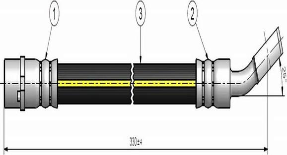 CAVO C900 536A - Bremžu šļūtene ps1.lv