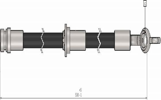 CAVO C900 609A - Bremžu šļūtene ps1.lv