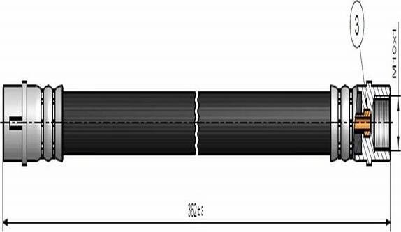 CAVO C900 674A - Bremžu šļūtene ps1.lv