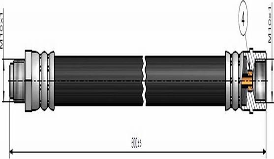 CAVO C900 675A - Bremžu šļūtene ps1.lv