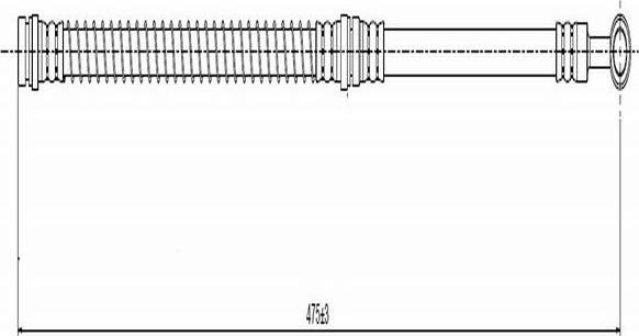 CAVO C900 134A - Bremžu šļūtene ps1.lv