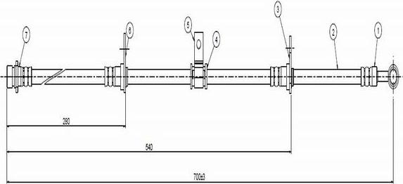 CAVO C800 450A - Bremžu šļūtene ps1.lv