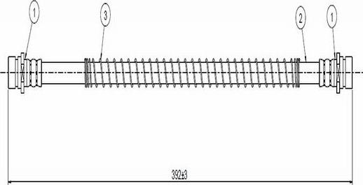 CAVO C800 413A - Bremžu šļūtene ps1.lv