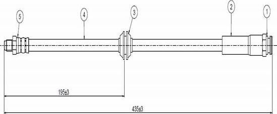 CAVO C800 478A - Bremžu šļūtene ps1.lv