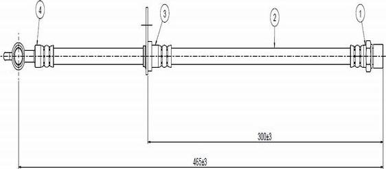 CAVO C800 504A - Bremžu šļūtene ps1.lv