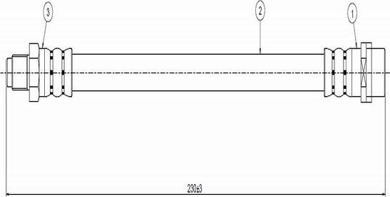 CAVO C800 516A - Bremžu šļūtene ps1.lv