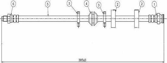 CAVO C800 615A - Bremžu šļūtene ps1.lv