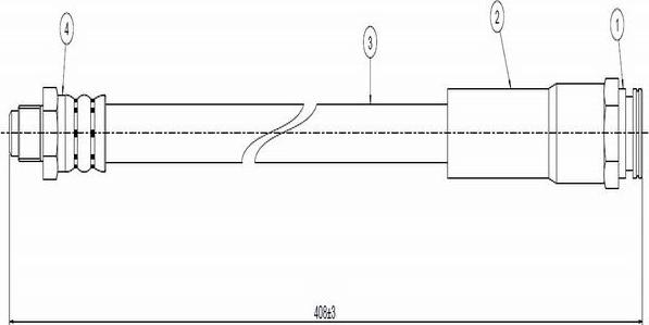 CAVO C800 081A - Bremžu šļūtene ps1.lv