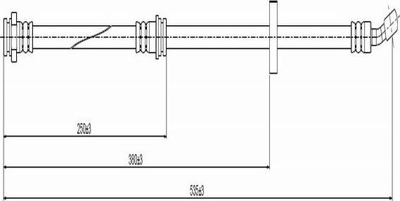 CAVO C800 388C - Bremžu šļūtene ps1.lv