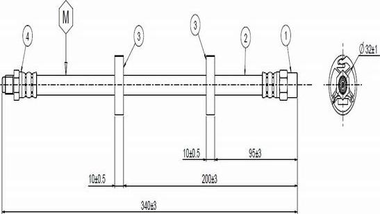 CAVO C800 379A - Bremžu šļūtene ps1.lv