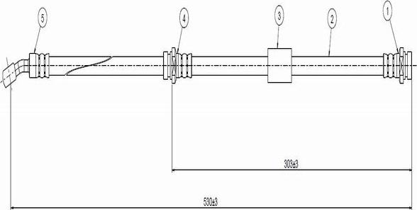 CAVO C800 291A - Bremžu šļūtene ps1.lv