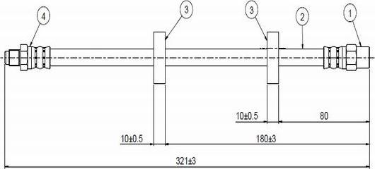 CAVO C800 264A - Bremžu šļūtene ps1.lv