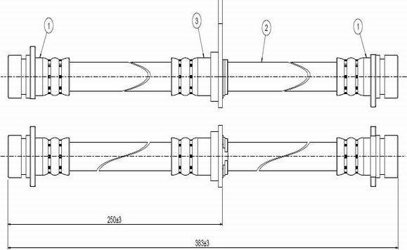 CAVO C800 267A - Bremžu šļūtene ps1.lv