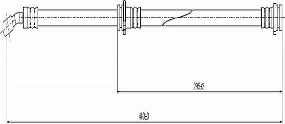 CAVO C800 748A - Bremžu šļūtene ps1.lv