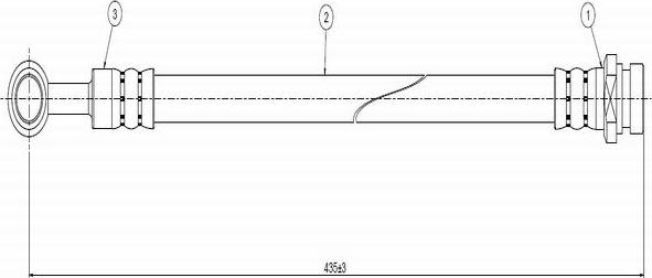 CAVO C800 711A - Bremžu šļūtene ps1.lv