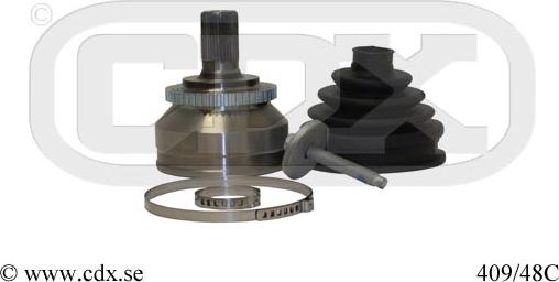 CDX 409/48C - Šarnīru komplekts, Piedziņas vārpsta ps1.lv