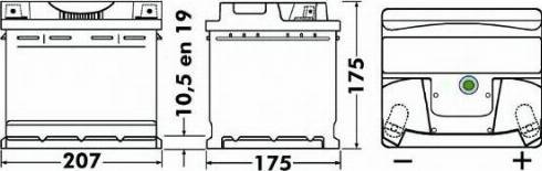 CENTRA CB443 - Startera akumulatoru baterija ps1.lv