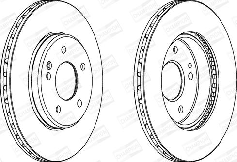 Champion 561697CH - Bremžu diski ps1.lv